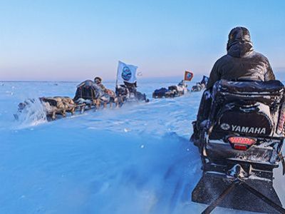 День 3. Переезд на снегоходах до Каменных Людей Сундуруна