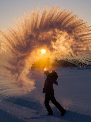 Зима на реке Синяя. Синские Столбы