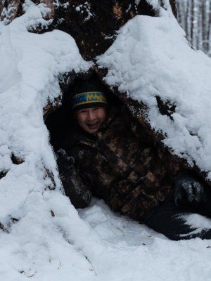 Зима на реке Синяя. Синские Столбы