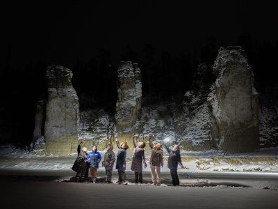 Река Синяя. Синские столбы