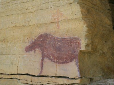 Наскальные рисунки реки Амга