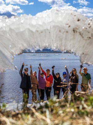 Водопады и ледяные пещеры скал Еланка Куччугуй Кэтэмэ - скалы Еланки - п. Еланка