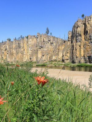 "Золотые Скалы реки Синяя". Синские, Ленские Столбы