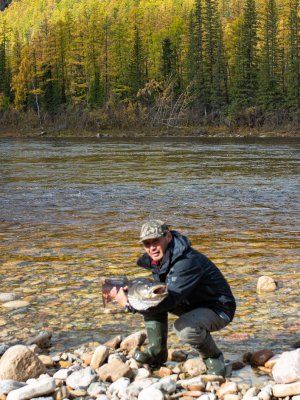 Рыбалка на трофейного тайменя на реке Гонам