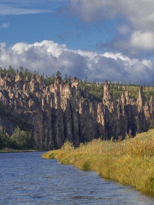 "Золотые Скалы реки Синяя". Синские, Ленские Столбы