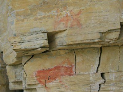 Наскальные рисунки реки Амга