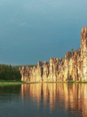 "Золотые Скалы реки Синяя". Синские, Ленские Столбы