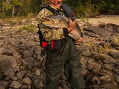 Завершили сезон рыбалкой на трофейного тайменя в реках Станового хребта!