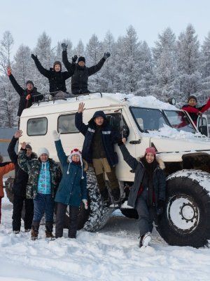 Зима на реке Синяя. Синские Столбы
