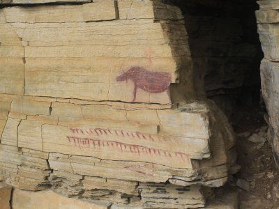 Наскальные рисунки реки Амга