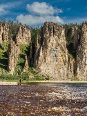 "Золотые Скалы реки Синяя". Синские, Ленские Столбы