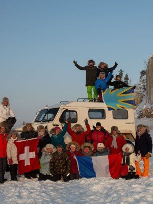 Зима на реке Синяя. Синские Столбы
