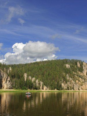 "Золотые Скалы реки Синяя". Синские, Ленские Столбы