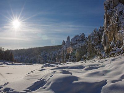 Река Синяя. Синские столбы