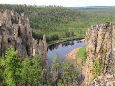 Река Синяя. Синские столбы
